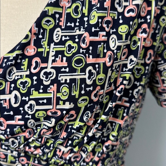 ❄️ George Stretch Key Pattern Dress Size Large - Picture 5 of 8